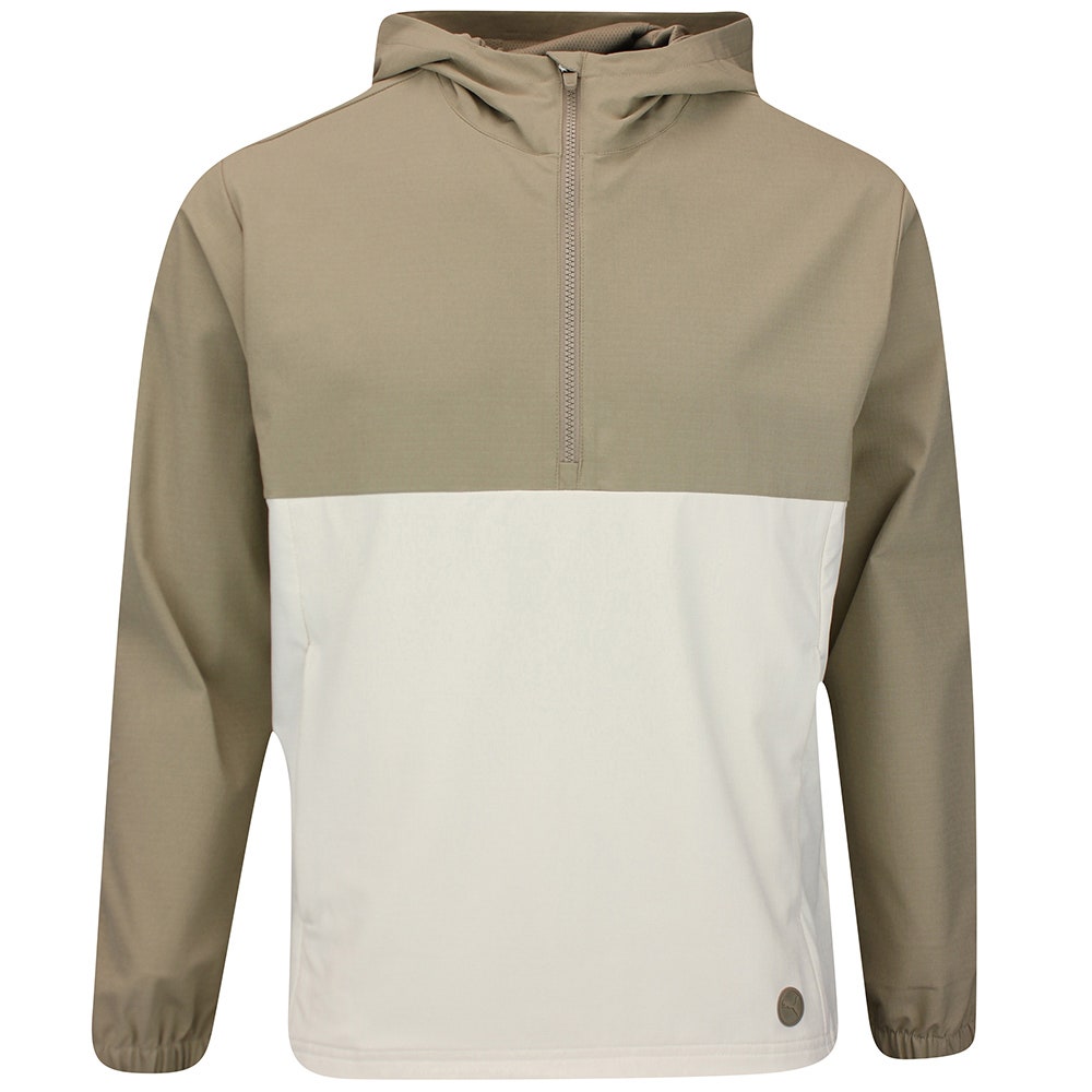 PUMA Golf Jacket - Ripguard Anorak Hoodie - Ice Coffee AW25