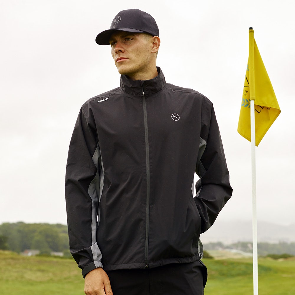 PUMA Golf Jacket - Waterproof DRYLBL Rain Jkt - Black SS26