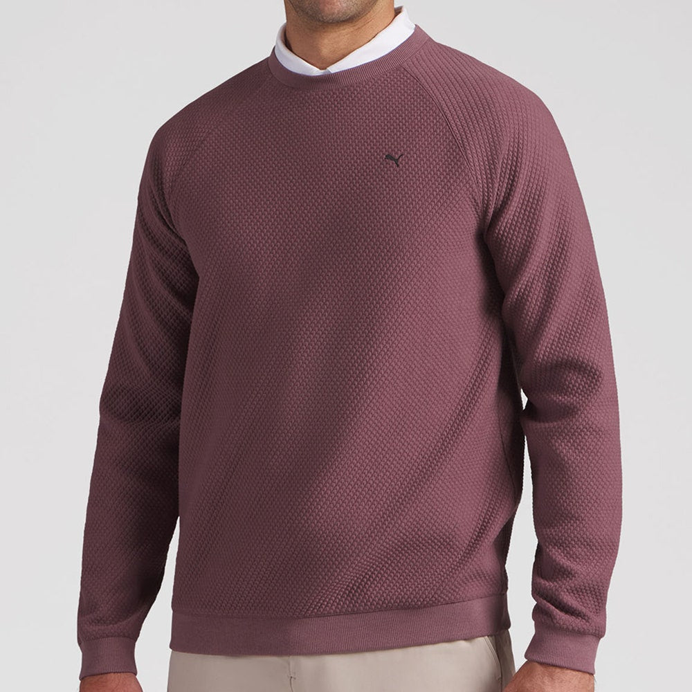PUMA Golf Jumper - Boulder 2.0 Crew Neck - Rich Cocoa AW26