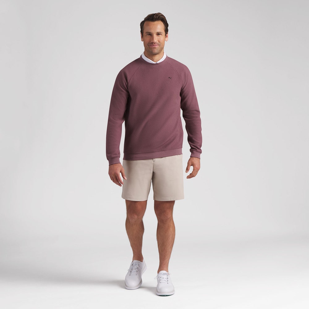 PUMA Golf Jumper - Boulder 2.0 Crew Neck - Rich Cocoa AW26