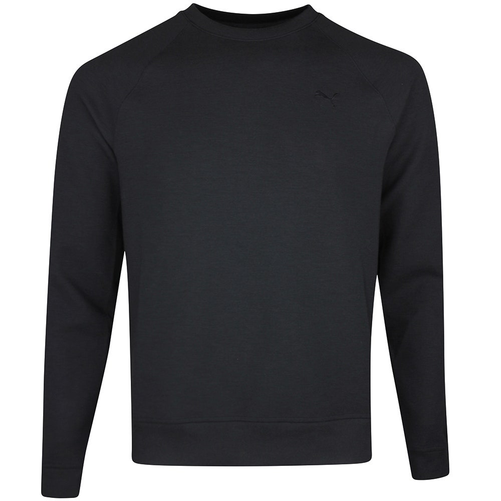 PUMA Golf Jumper - Cloudspun Fleece Crew Neck - Black SS26