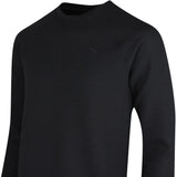 PUMA Golf Jumper - Cloudspun Fleece Crew Neck - Black SS26