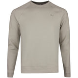 PUMA Golf Jumper - Cloudspun Fleece Crew Neck - Ice Coffee SS26
