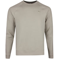 PUMA Golf Jumper - Cloudspun Fleece Crew Neck - Ice Coffee SS26