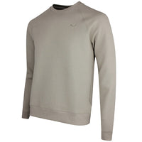 PUMA Golf Jumper - Cloudspun Fleece Crew Neck - Ice Coffee SS26