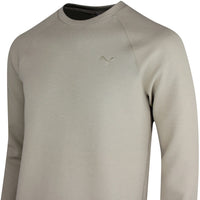 PUMA Golf Jumper - Cloudspun Fleece Crew Neck - Ice Coffee SS26
