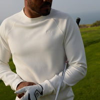 PUMA Golf Jumper - Cloudspun Fleece Crew Neck - Warm White SS26