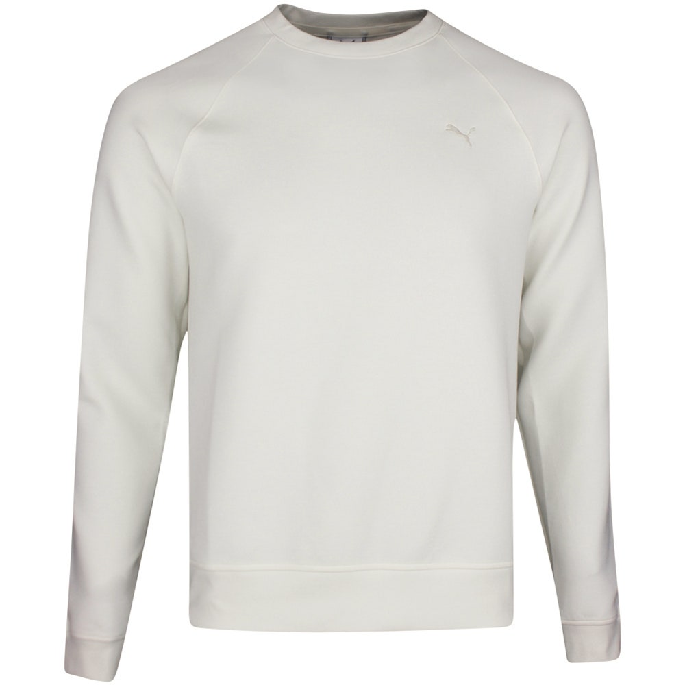 PUMA Golf Jumper - Cloudspun Fleece Crew Neck - Warm White SS26
