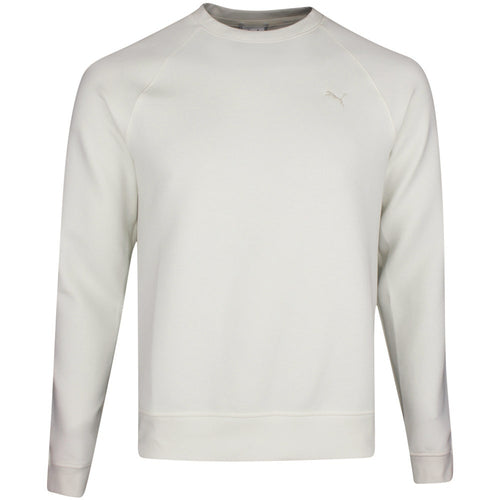 PUMA Golf Jumper - Cloudspun Fleece Crew Neck - Warm White SS26