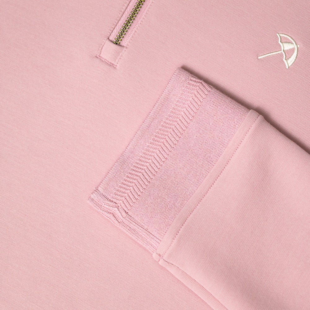 PUMA Golf Pullover - AP Cloudspun QZ - Rose Glow AW26