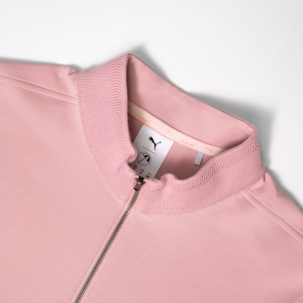 PUMA Golf Pullover - AP Cloudspun QZ - Rose Glow AW26
