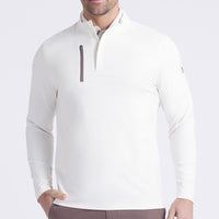 PUMA Golf Pullover - AP Cloudspun Tech QZ - Warm White AW25