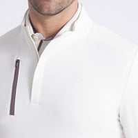 PUMA Golf Pullover - AP Cloudspun Tech QZ - Warm White AW25