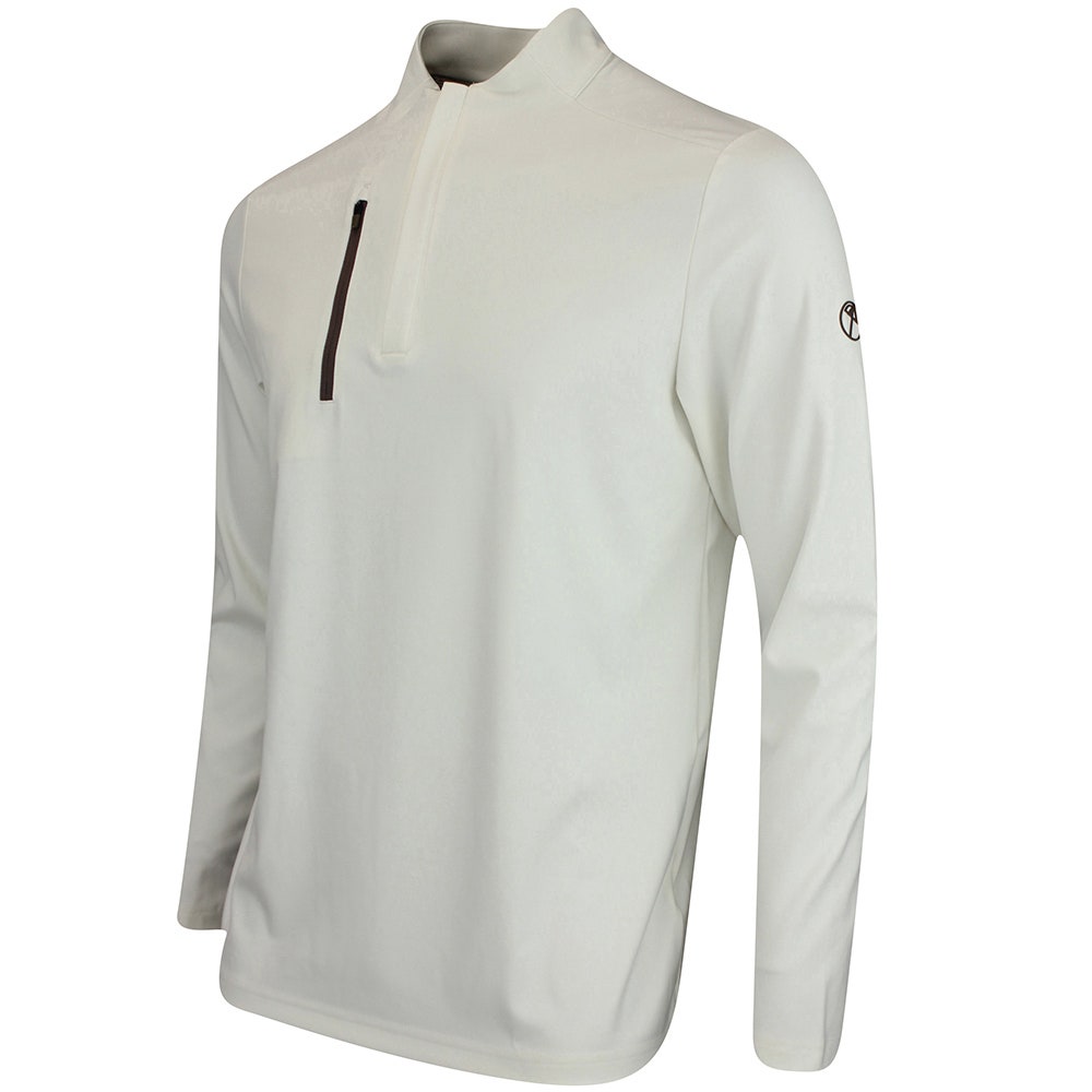 PUMA Golf Pullover - AP Cloudspun Tech QZ - Warm White AW25