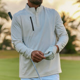 PUMA Golf Pullover - AP Cloudspun Tech QZ - Warm White AW25