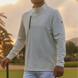 PUMA Golf Pullover - AP Cloudspun Tech QZ - Warm White AW25