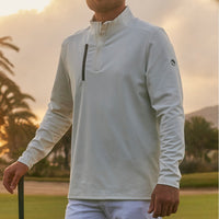 PUMA Golf Pullover - AP Cloudspun Tech QZ - Warm White AW25