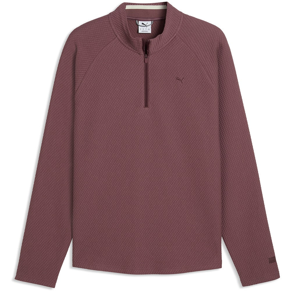 PUMA Golf Pullover - Boulder 2.0 QZ - Rich Cocoa AW26