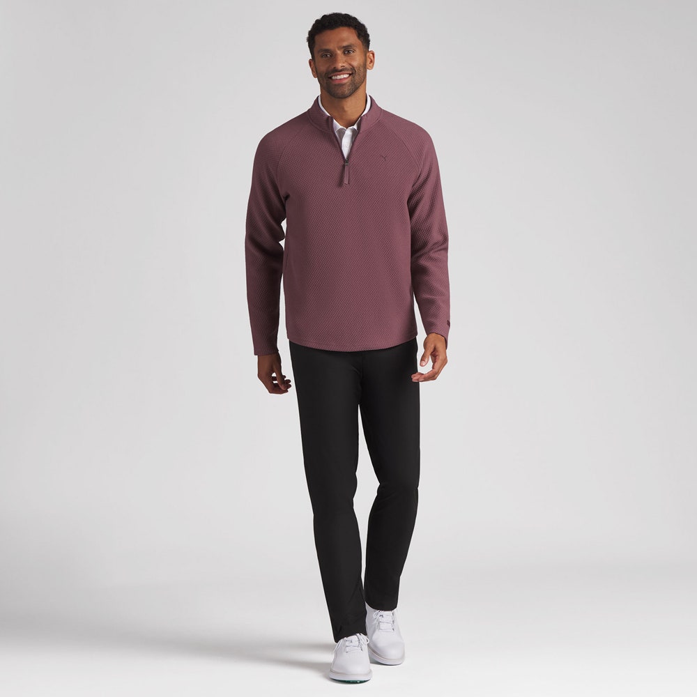PUMA Golf Pullover - Boulder 2.0 QZ - Rich Cocoa AW26