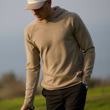 PUMA Golf Pullover - Cloudspun Fleece Hoodie - Ice Coffee SS26