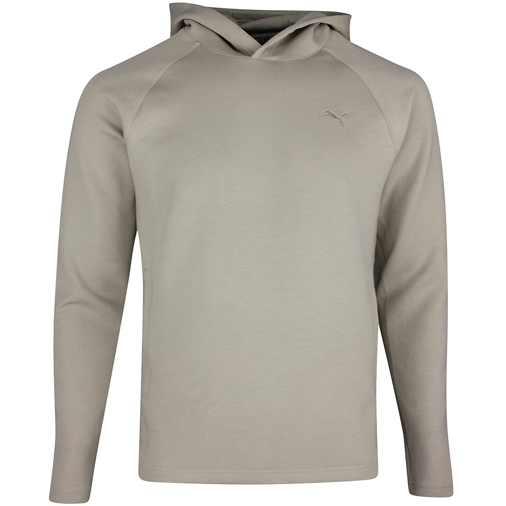 PUMA Golf Pullover - Cloudspun Fleece Hoodie - Ice Coffee SS26