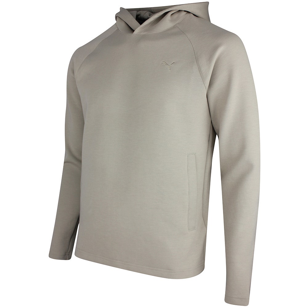 PUMA Golf Pullover - Cloudspun Fleece Hoodie - Ice Coffee SS26