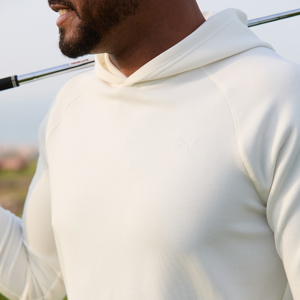 PUMA Golf Pullover - Cloudspun Fleece Hoodie - Warm White SS26