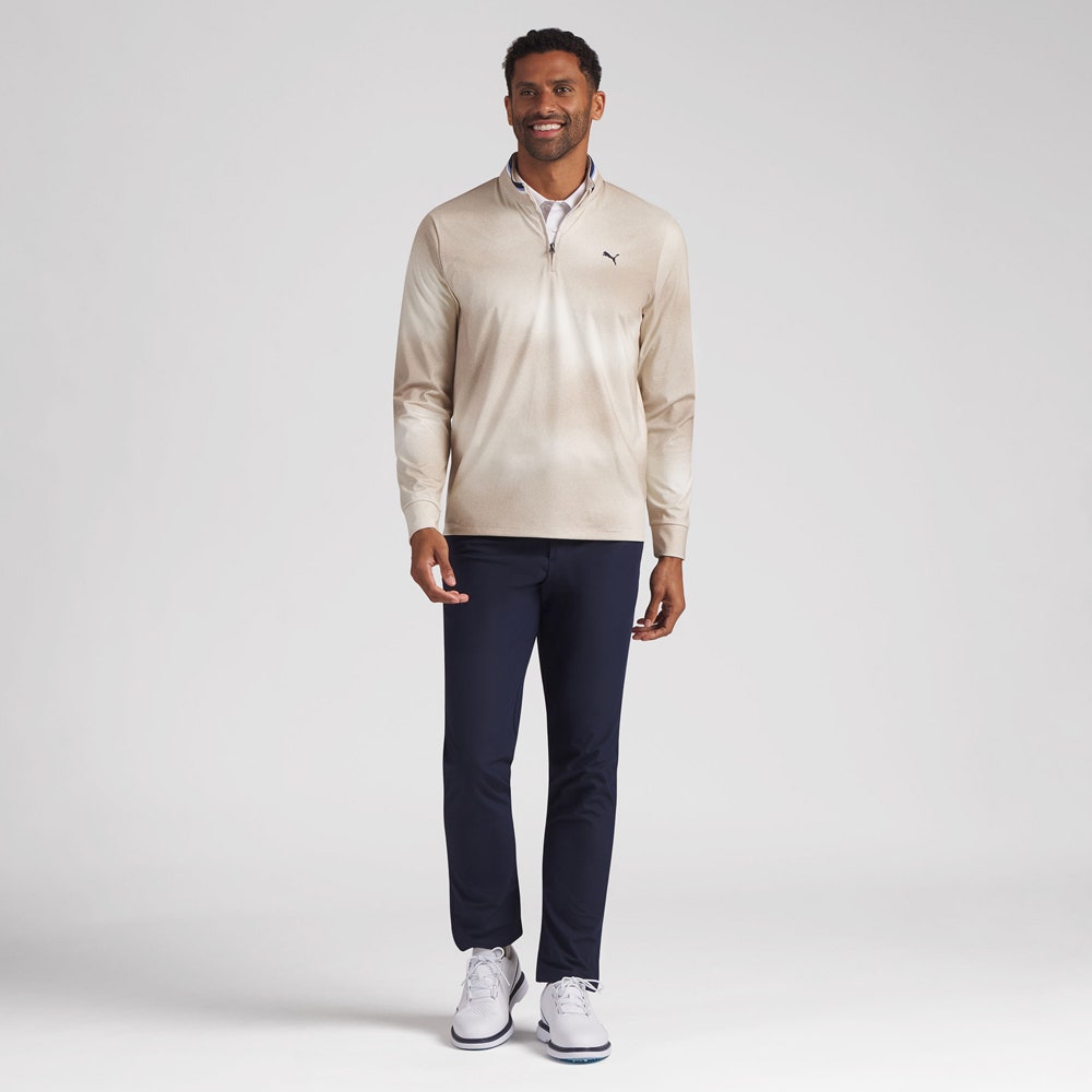 PUMA Golf Pullover - Cloudspun Tech Coastal Claret QZ - Birch AW26