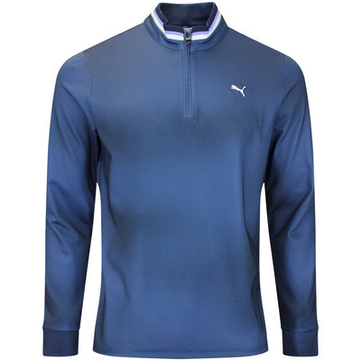 PUMA Golf Pullover - Cloudspun Tech Coastal Claret QZ - Deep Navy AW26
