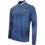 PUMA Golf Pullover - Cloudspun Tech Coastal Claret QZ - Deep Navy AW26