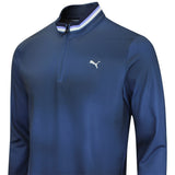 PUMA Golf Pullover - Cloudspun Tech Coastal Claret QZ - Deep Navy AW26