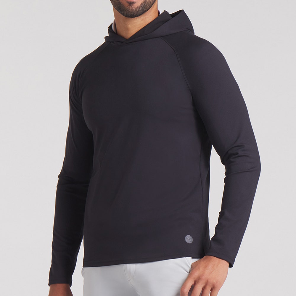 PUMA Golf Pullover - Cloudspun Tech Hoodie - Black SS25
