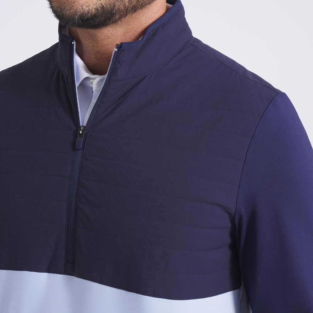 PUMA Golf Pullover - Cloudspun Tech Hybrid HZ - Deep Navy AW25