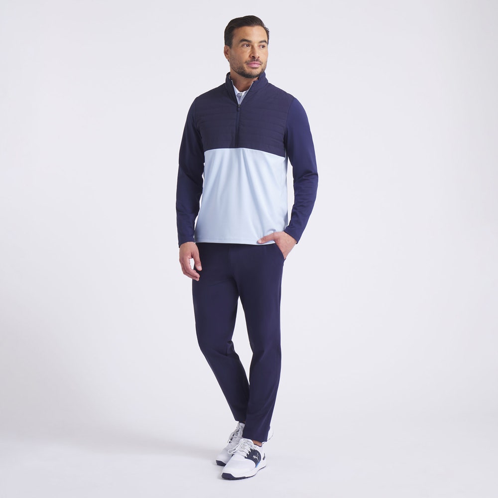 PUMA Golf Pullover - Cloudspun Tech Hybrid HZ - Deep Navy AW25