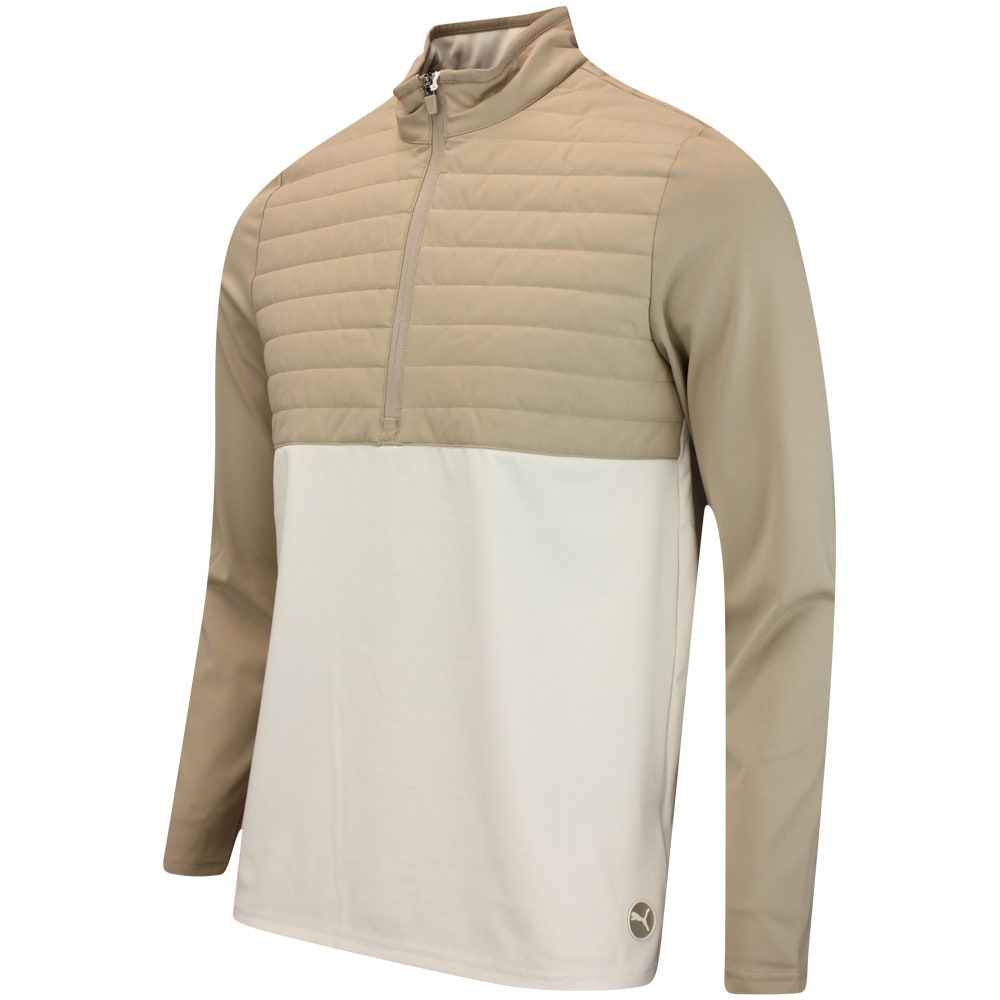 PUMA Golf Pullover - Cloudspun Tech Hybrid HZ - Ice Coffee AW25
