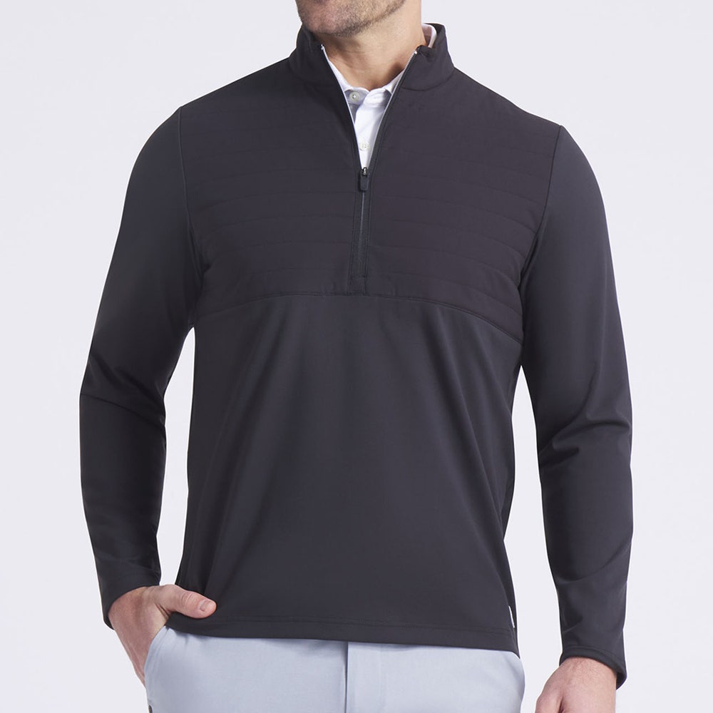 PUMA Golf Pullover - Cloudspun Tech Hybrid HZ - Puma Black AW25