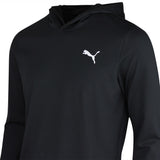 PUMA Golf Pullover - Cloudspun TOUR Logo Tech Hoodie - Black SS26