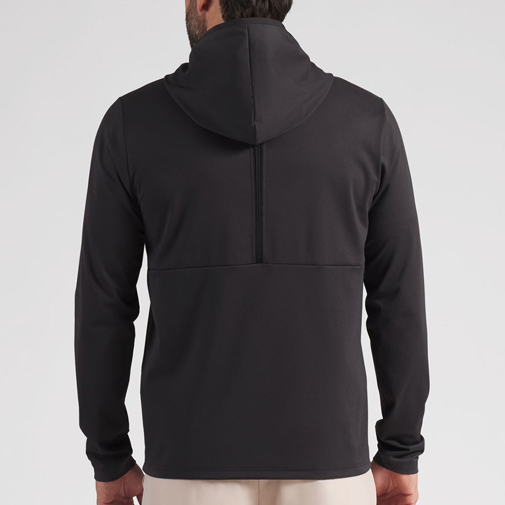 PUMA Golf Pullover - Cloudspun TOUR Logo Tech Hoodie - Black SS26