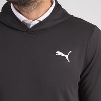 PUMA Golf Pullover - Cloudspun TOUR Logo Tech Hoodie - Black SS26