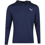 PUMA Golf Pullover - Cloudspun TOUR Logo Tech Hoodie - Deep Navy SS26