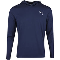 PUMA Golf Pullover - Cloudspun TOUR Logo Tech Hoodie - Deep Navy SS26