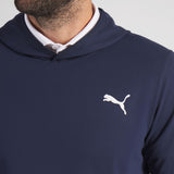 PUMA Golf Pullover - Cloudspun TOUR Logo Tech Hoodie - Deep Navy SS26
