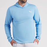 PUMA Golf Pullover - Cloudspun TOUR Logo Tech Hoodie - TL Blue SS26