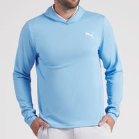 PUMA Golf Pullover - Cloudspun TOUR Logo Tech Hoodie - TL Blue SS26