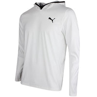 PUMA Golf Pullover - Cloudspun TOUR Logo Tech Hoodie - White Glow SS26