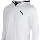 PUMA Golf Pullover - Cloudspun TOUR Logo Tech Hoodie - White Glow SS26