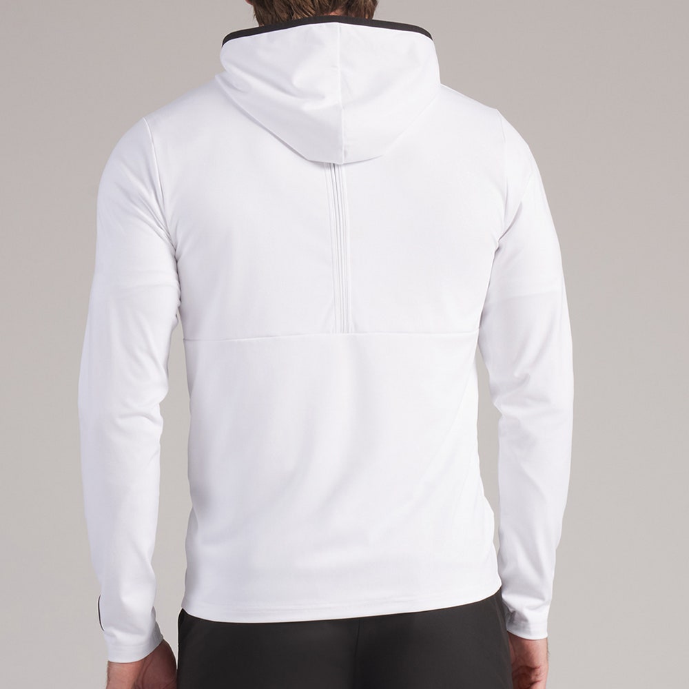 PUMA Golf Pullover - Cloudspun TOUR Logo Tech Hoodie - White Glow SS26