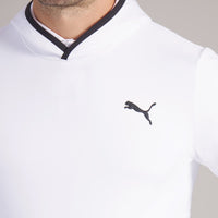 PUMA Golf Pullover - Cloudspun TOUR Logo Tech Hoodie - White Glow SS26