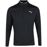PUMA Golf Pullover - Cloudspun TOUR Logo Tech QZ - Black SS26