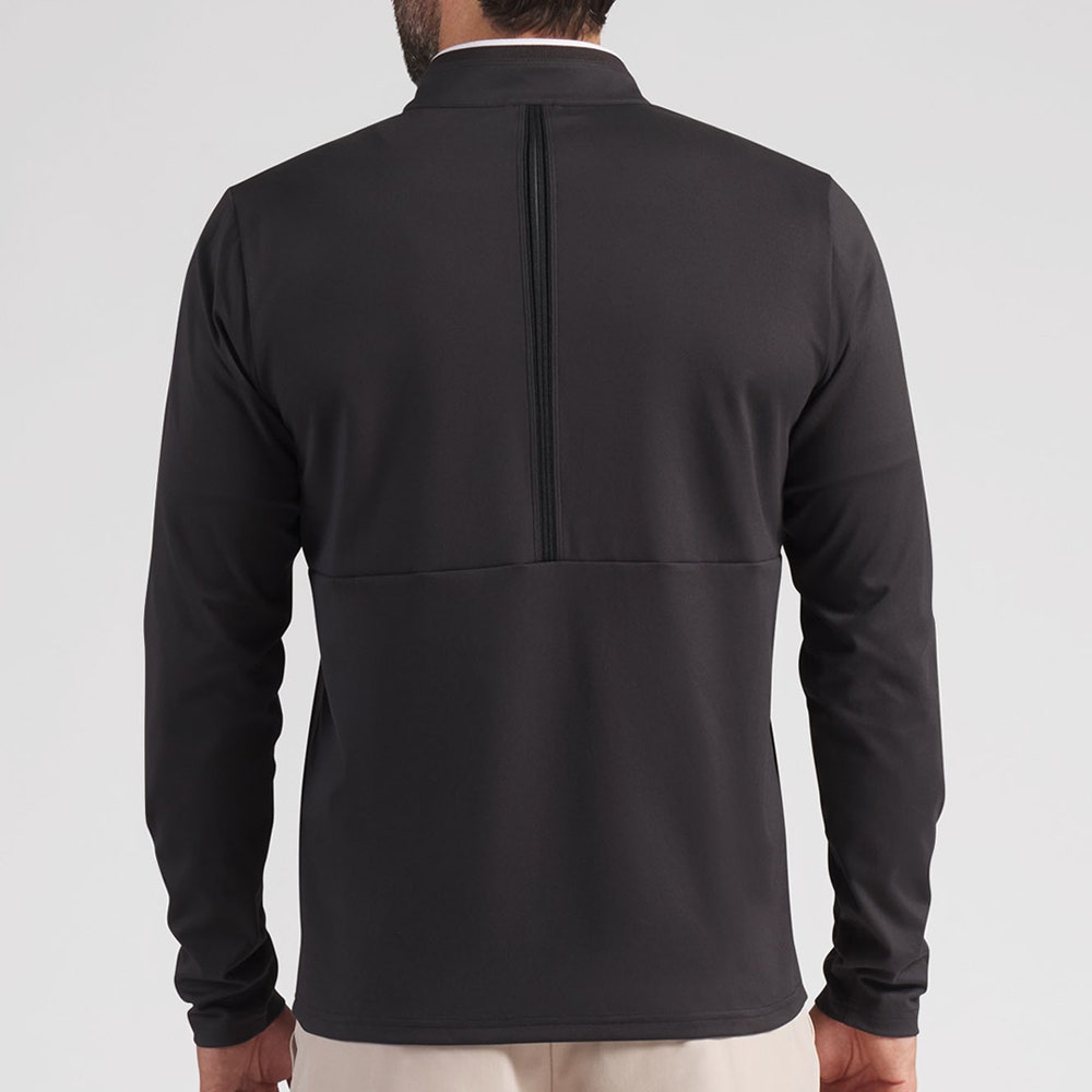 PUMA Golf Pullover - Cloudspun TOUR Logo Tech QZ - Black SS26